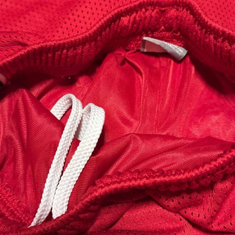 Nike Track Pants Youth Large Red Mesh Athletic‎ Joggers Swoosh Kids Y2K